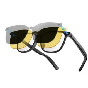 AI Smart Bluetooth Glasses with Magnetic Lenses