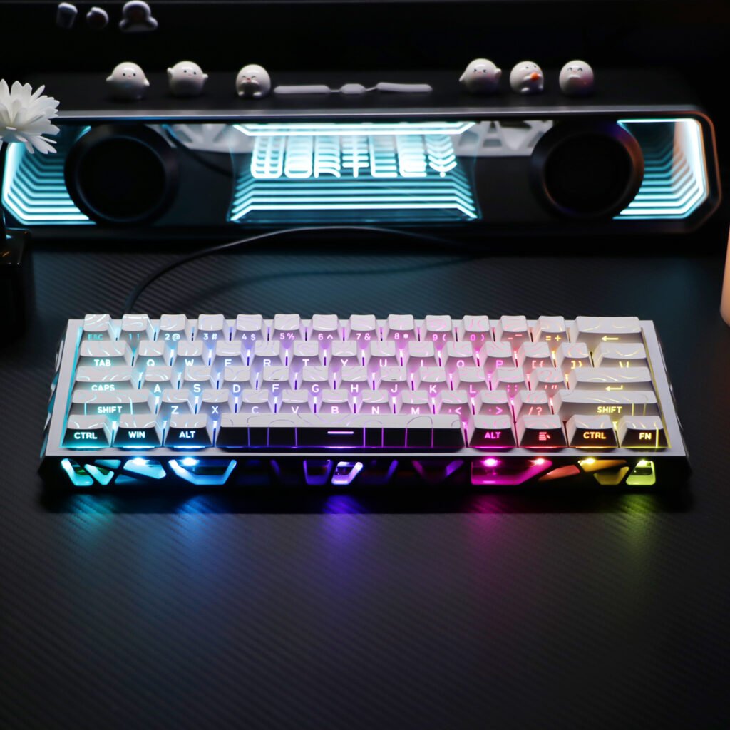 NC61 RGB Magnetic Mechanical Gaming Keyboard with Custom LED Lighting Effects
