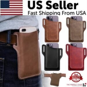 Leather Phone Belt Holster Pouch