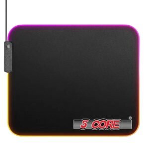 RGB Gaming Mouse Pad with 12 LED Light Modes and Anti-Slip Rubber Base