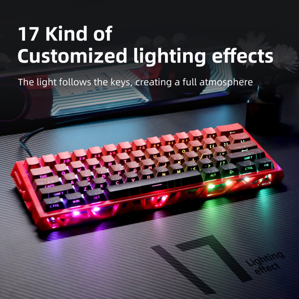 RGB Mechanical Gaming Keyboard with 17 Lighting Effects