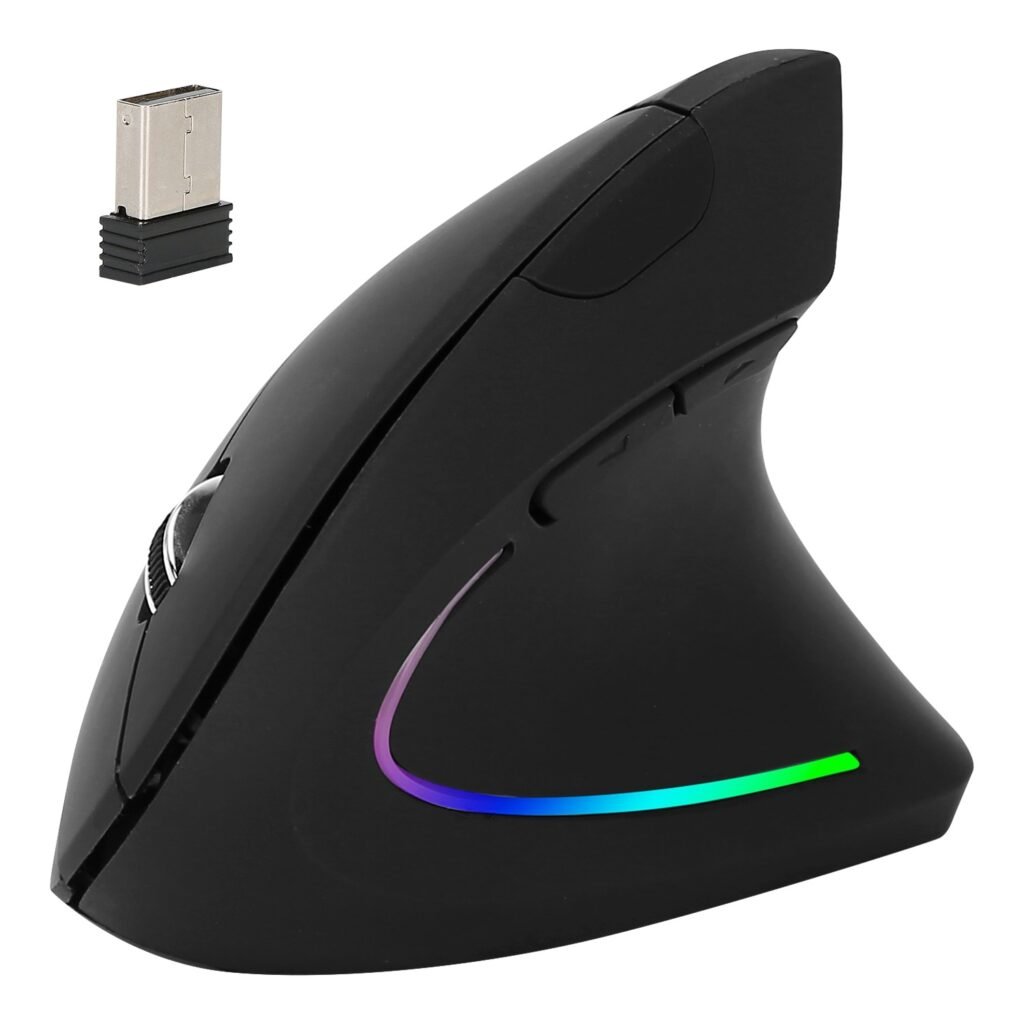 Wireless Vertical Ergonomic Mouse with Adjustable DPI and 6 Buttons