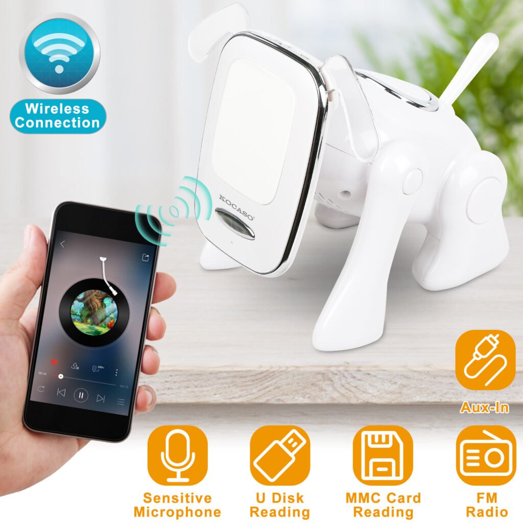 Cute Puppy Bluetooth Speaker with Phone Holder