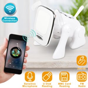 Cute Puppy Bluetooth Speaker with Phone Holder