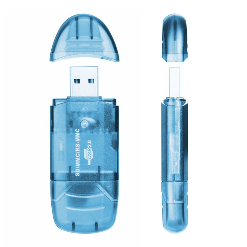 USB 2.0 Memory Card Reader for SD and Micro SD Cards