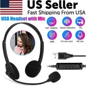 USB Headset with Microphone